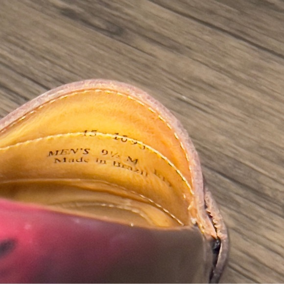 GRAN EMYCO Men's 9.5 M Buckle Loafers Dress Shoes Burgundy Leather (F19) - Picture 9 of 12